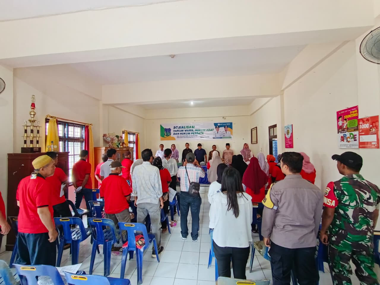 Bhabinkamtibmas Polsek Padang Hilir Ikuti Sosialisasi Hukum di Kantor Kelurahan