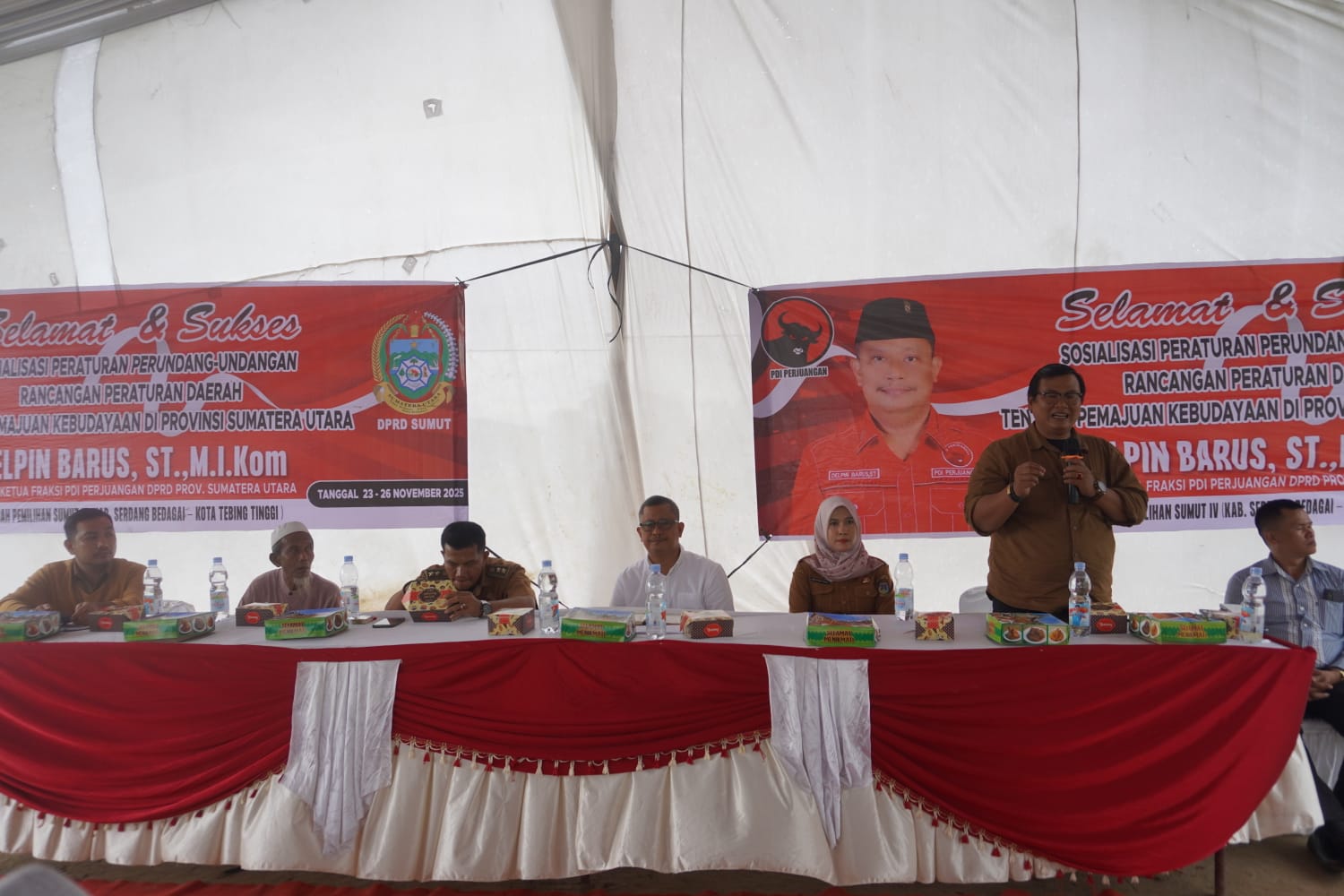 Dr. Parlin Dony Sipayung, S.H., M.H. Paparkan Materi Rancangan RUU; Dan Masyarakat Kelurah Bulian Apresiasi Buat Narasumber