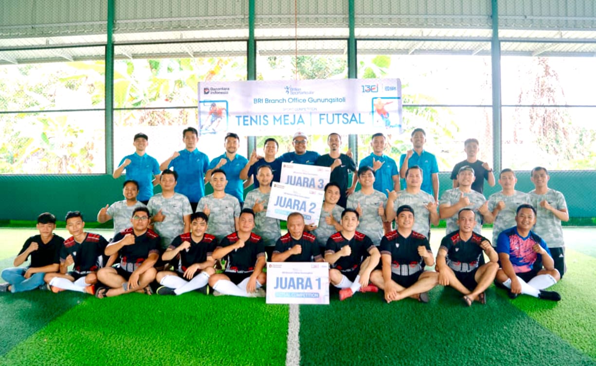 BRI BO Gunungsitoli Manifestasikan Semangat HUT Ke-130 Melalui Kompetisi BRI Sportartcular 2025