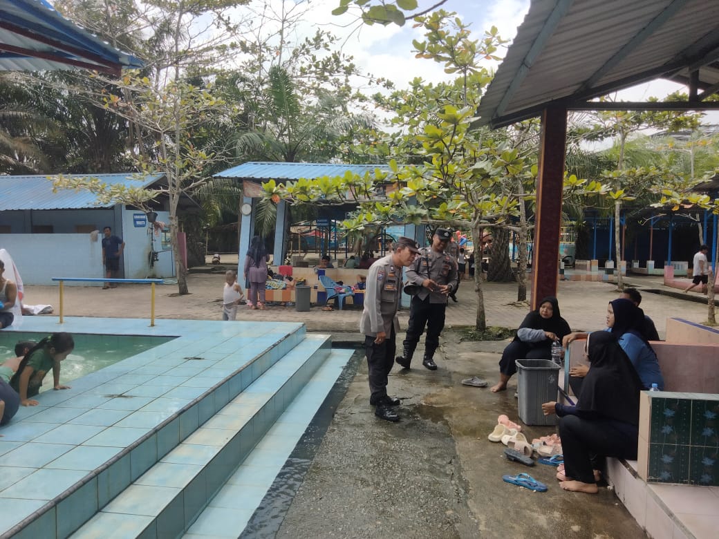 Amankan Libur Nataru, Polres Tebing Tinggi Sambangi Waterpark Gundaling