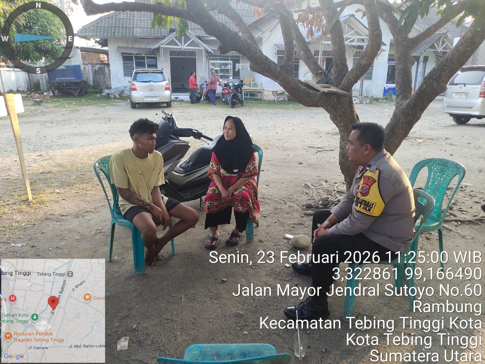 Polres Tebing Tinggi Himbau Warga Kelurahan Rambung Jaga Kamtibmas