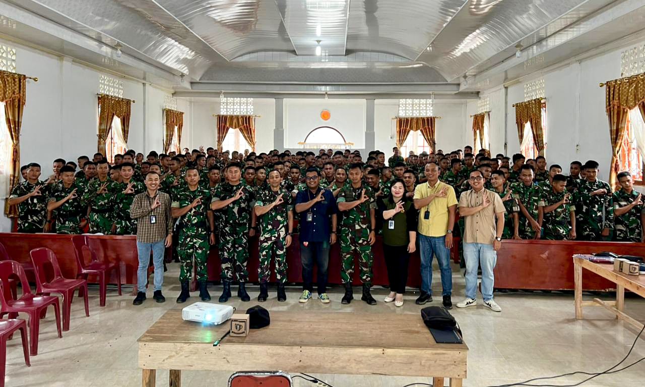 BRI BO Gunungsitoli Gelar Sosialisasi Terkait BRI Multi Guna kepada Personel Yonif TP 903/Baluseda