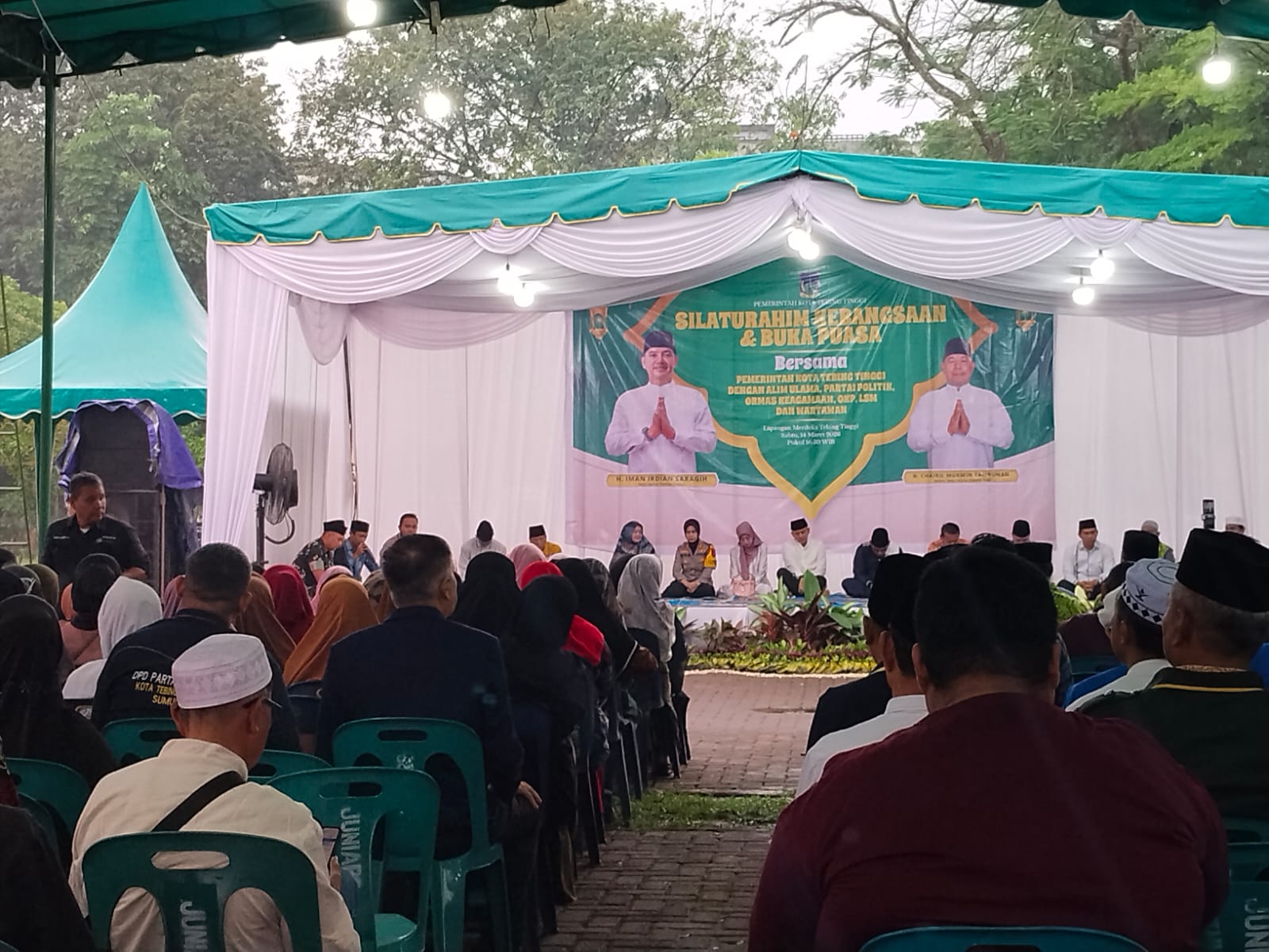 Wali Kota Tebing Tinggi H Iman Irdian Saragih SE Buka Puasa Bersama dan Sekaligus Silaturahmi Elemenen Masyarakat dan Tokoh Agama dan Organisasi Seluru Warga Kota Tebing Tinggi
