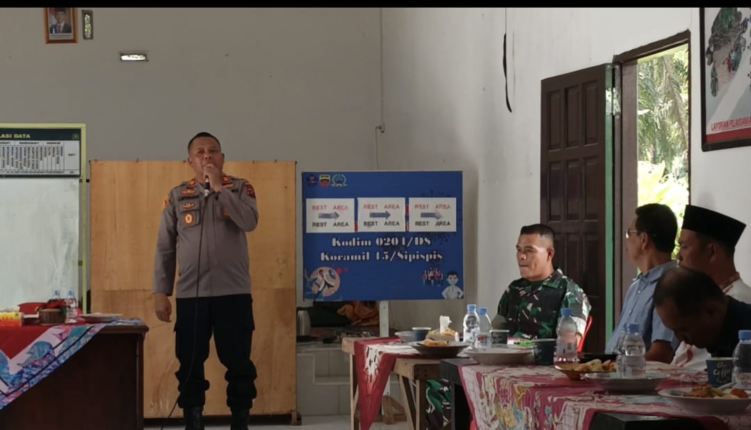 Kapolsek Sipispis Hadiri Silaturahmi dan Halal Bihalal di Makoramil 15 Sipispis