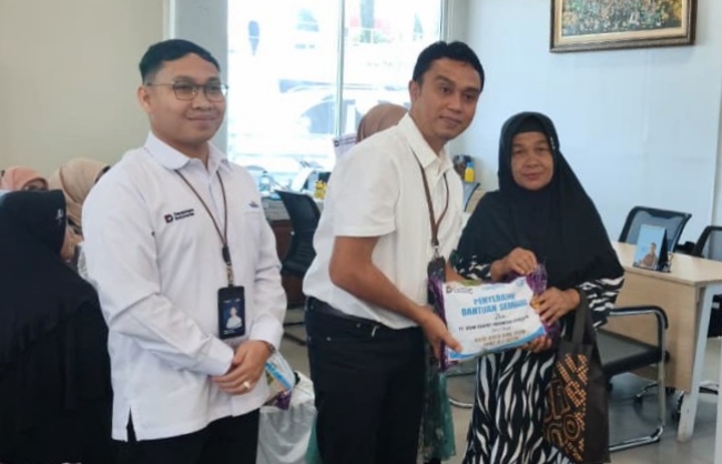 BRI BO Gunungsitoli dan PT Taspen Cabang Kepulauan Nias Salurkan Paket Ramadhan kepada Pensiunan