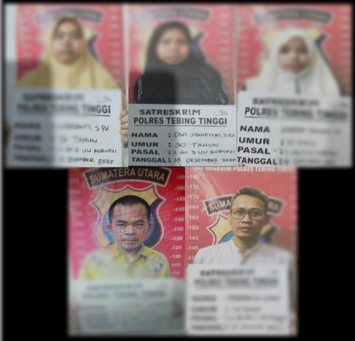 Lima Orang Tersangka di SMK Kesehatan Ganda Husada Kota Tebing Tinggi,” Diduga Gelapkan Dana Bos Sekolah