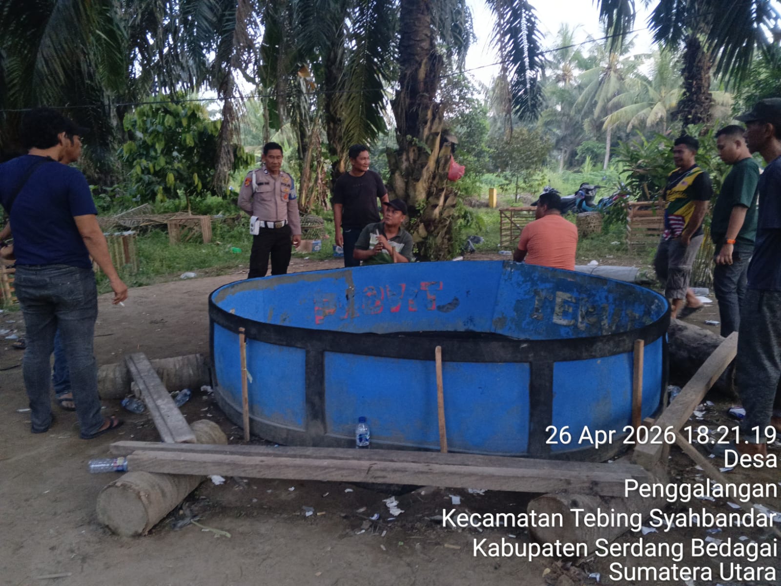 Respon Laporan Warga, Polsek Tebing Tinggi Cek Lokasi Sabung Ayam di Penggalangan