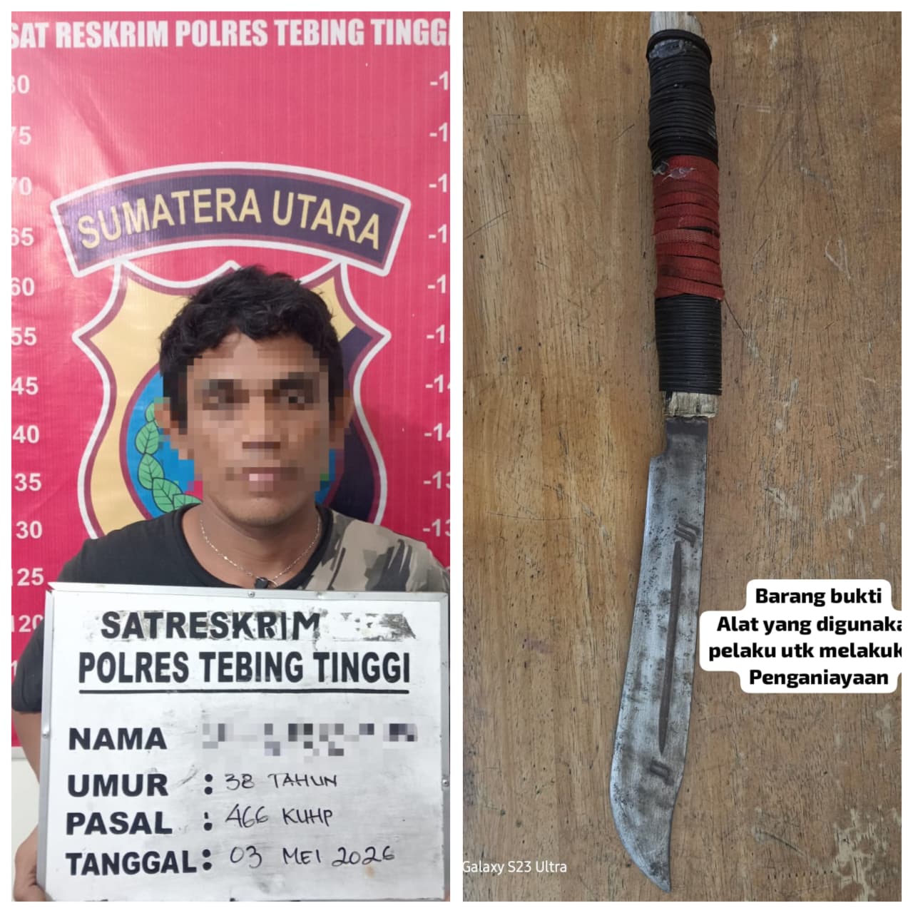 Hitungan Jam, Sat Reskrim Polres Tebing Tinggi Ringkus Pelaku Pembacokan di Bengkel