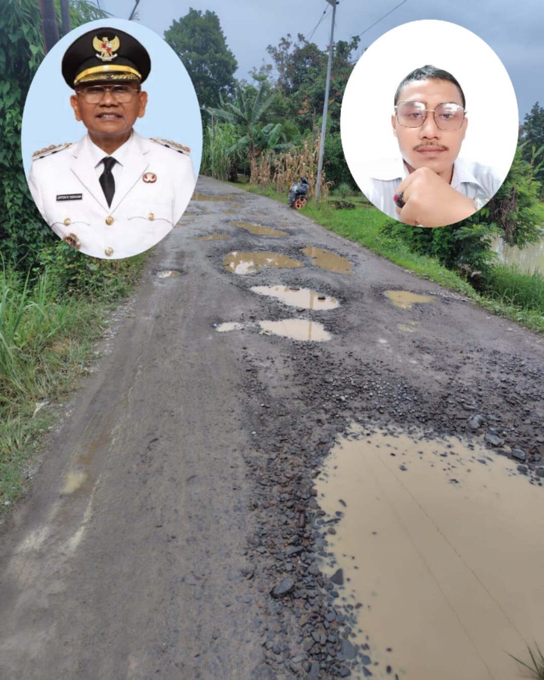 Lapor Pak Bupati Simalungun, Jalan Sibatu-batu tengkoh, kec Panombean panei Rusak Parah