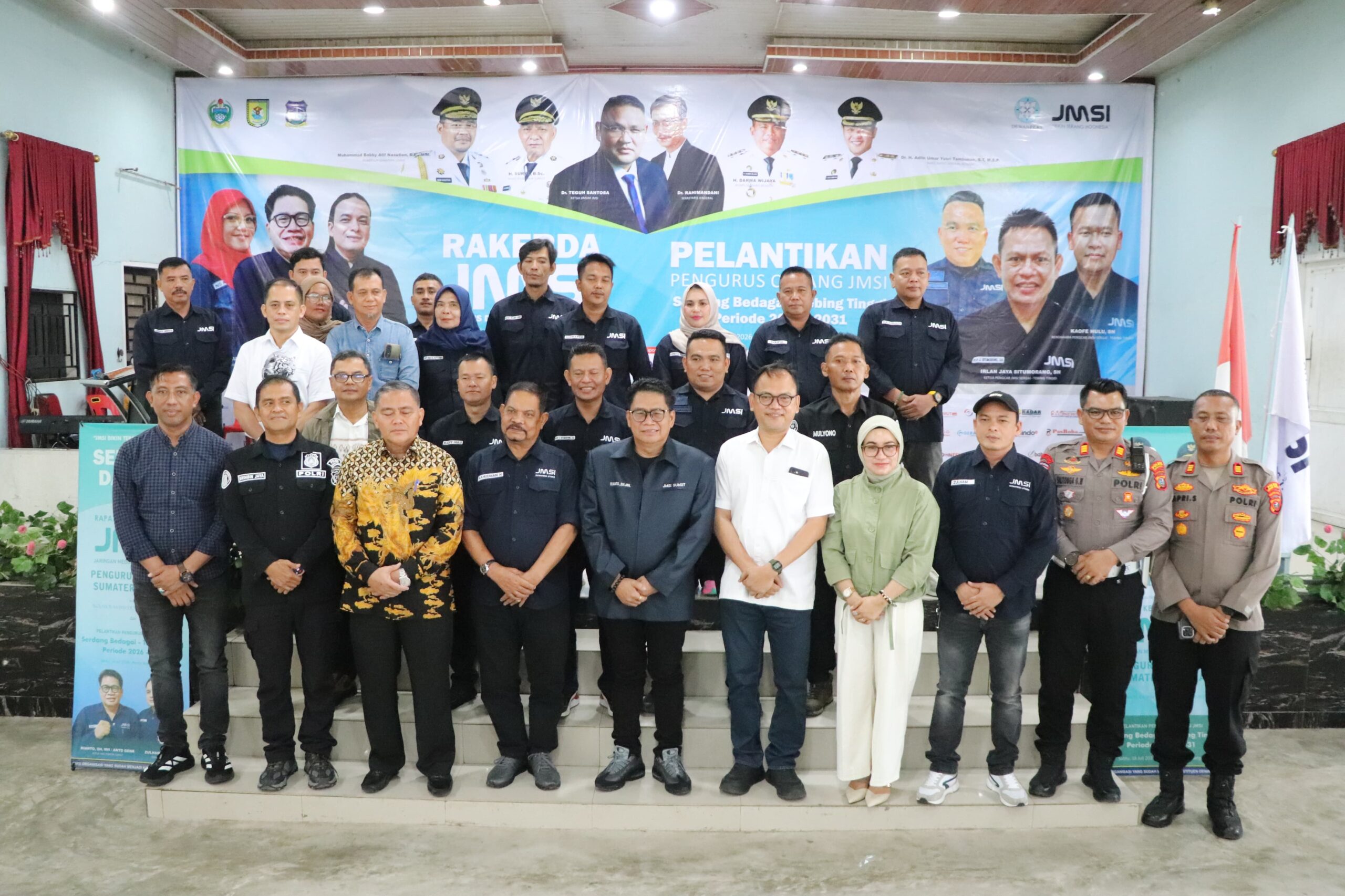 Banjir Papan Bunga di Pantai Romantis Untuk Pelantikan JMSI Serdang Bedagai Dan Kota Tebing Tinggi Tahun 2025 / 2030
